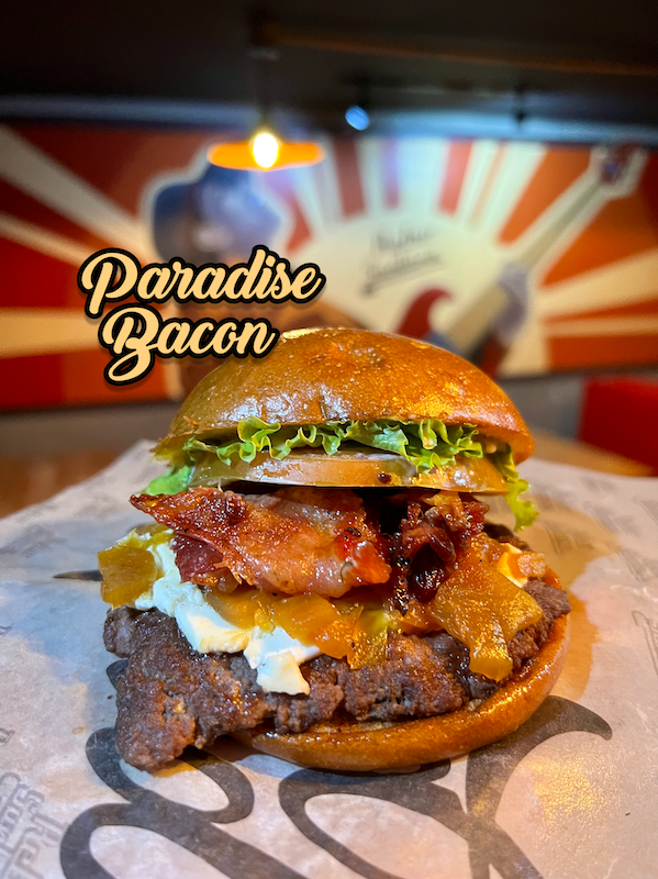 Hamburguesa Paradise Bacon🍔🥓