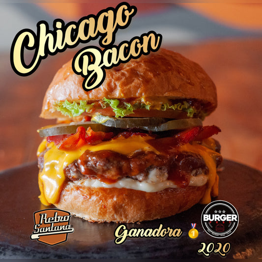 Hamburguesa Chicago Bacon 🍔🥓 #1BurgerFest 2020